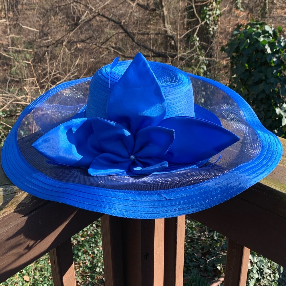Royal Blue Kentucky Derby Fancy Hat